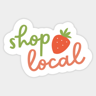 Shop Local - Berry Sticker